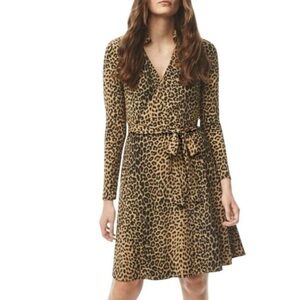 Brooks Brothers Animal Print Wrap Dress